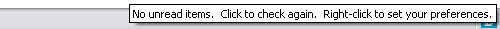 No unread items